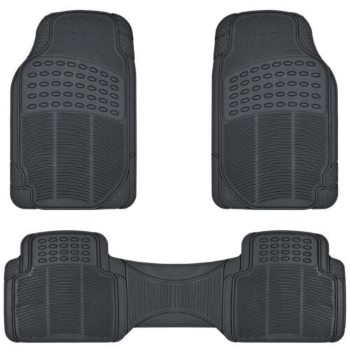 Black Automotive HD Rubber Floor Mats All Weather Fits Car Truck Van SUV Sedan - Bild 1 von 6