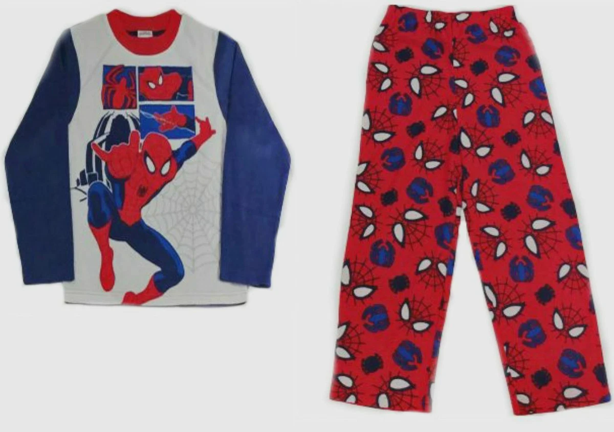 Spiderman 2 piece set Pajamas Sleepwear New Size Child 10 -12 large New w  tag