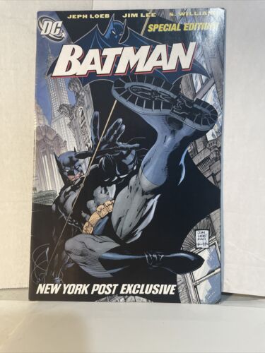 BATMAN #608 NEW YORK POST EXCLUSIVE SPECIAL DC COMICS (2002) JIM LEE HUSH - Photo 1 sur 3