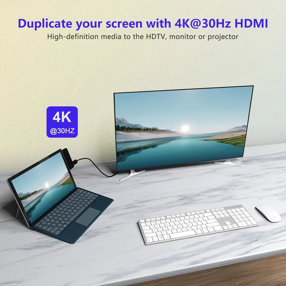 4 in 2 Surface Go 2/3 Docking Station Microsoft Surface Go Accessories - Image 4 of 4