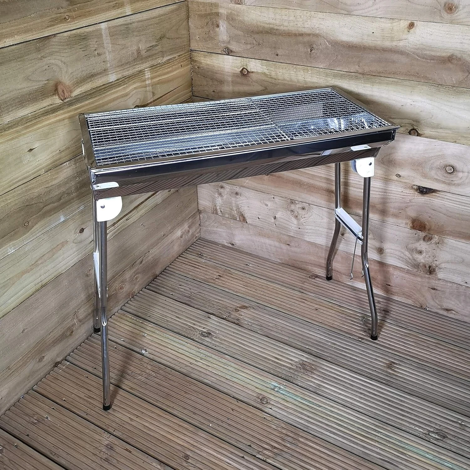 Large Steel BBQ Grill Portable Folding Outdoor Charcoal Stainless Barbeque Pit
Opens in a new window
