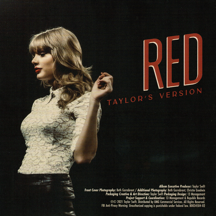 Taylor Swift • Red • Taylor's Version [PA] • 2CD • 2021
