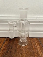 18MM CLEAR HOOKAH WATER PIPE ASH CATCHER BOX PERC 90DEGREE
