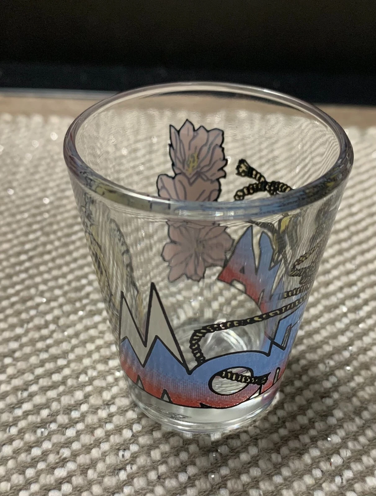Vintage Short Souvenir Shot Glass: Montana   2 1 4" H x 2" D   Made in USA