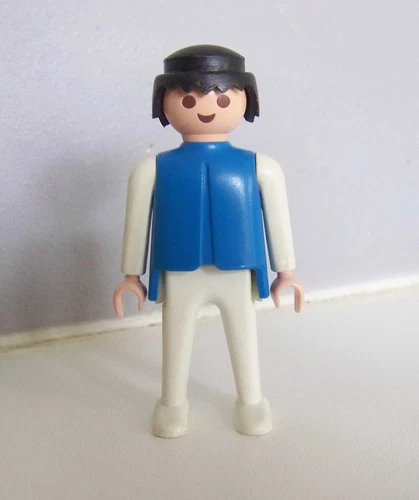 Playmobil (3609) vintage men - blue & white men 3546