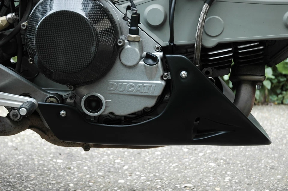 PUNTALE DUCATI MONSTER 600 620 695 750 800 900 1000 S2R S4 S4R S4Rs Belly Pan - Immagine 3 di 4