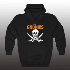 The Goonies Movie Logo Men's Black Hoodie Sweatshirt Size S-3XL