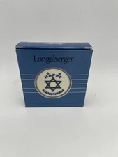Vintage 1998  Longaberger HAPPY HANUKKAH Tie-On NOS In Box