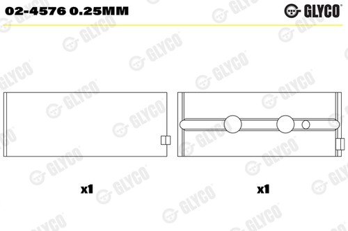 BIG END BEARINGS 71-3601/6 STD FOR TD103E/103ES/100B/100G/100GA/101F 9.6L 6cyl - Picture 5 of 13