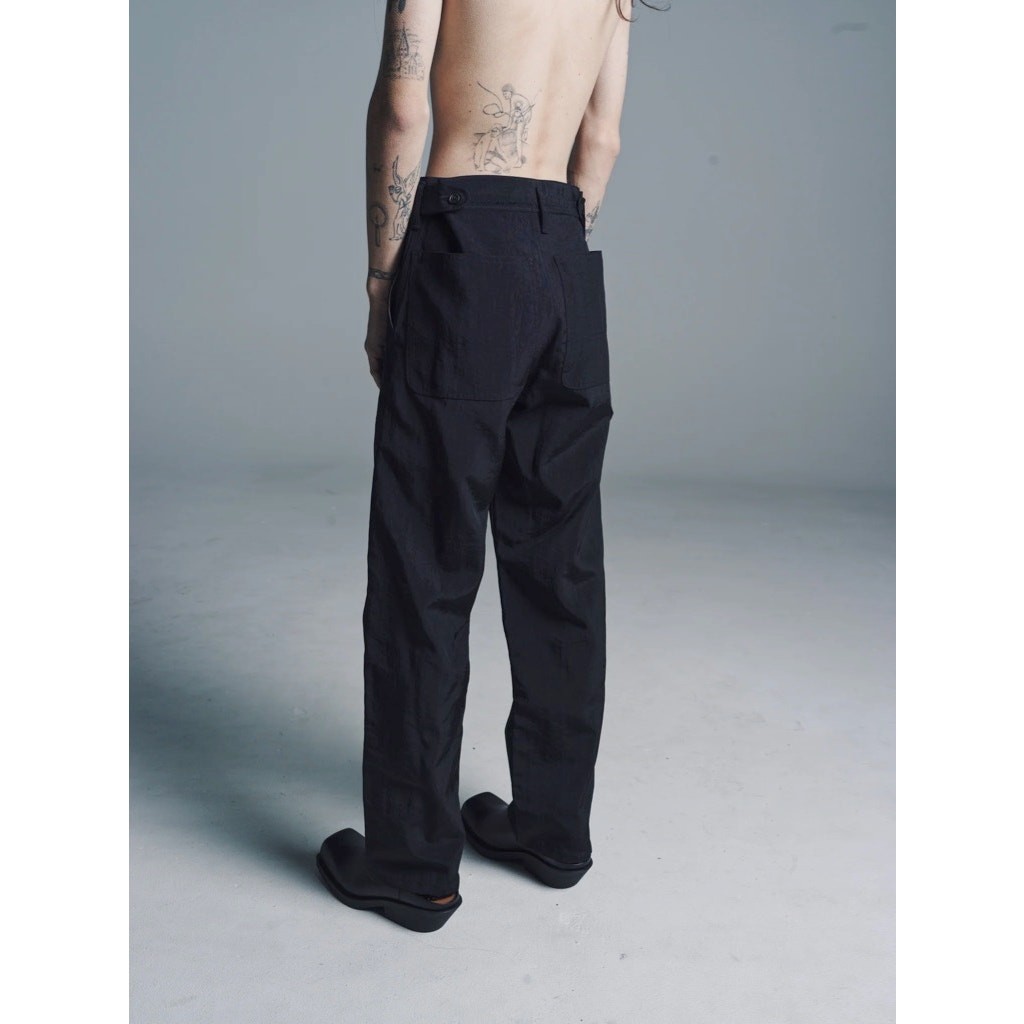 パンツ CAMIEL FORTGENS WORKER PANTS BLACK NAVY Camiel Fortgens Worker Pants Black Heavy Tech Nylon - XL NWT