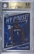 2019 Donruss Optic My House! Holo Prizm Zion Williamson #15 BGS 9.5 GEM MINT fm0