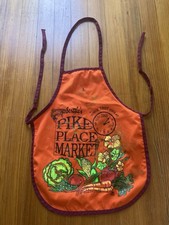 Seattle's Pike Place Market Apron Smock, Arts  Crafts Vtg y2k 2000
