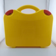 LEGO Classic Brick Organizer Storage Carrying Case Dividers Yellow Red Clips