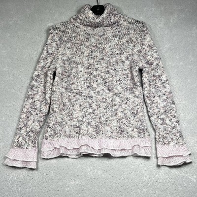 GITAM Sweater Womens Small Multicolored Turtleneck Jumper Mohair Blend