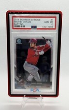 2018 BOWMAN CHROME #1 SHOHEI OHTANI RC ANGELS BATTING PSA 10 🔥🔥📈