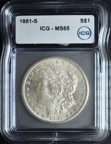 1881S Morgan Dollar ICG MS65