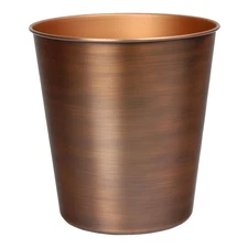HPM1113B Nolan Modern Smooth Steel 2-Gallon Wastebasket for Home, Bathroom, L...
