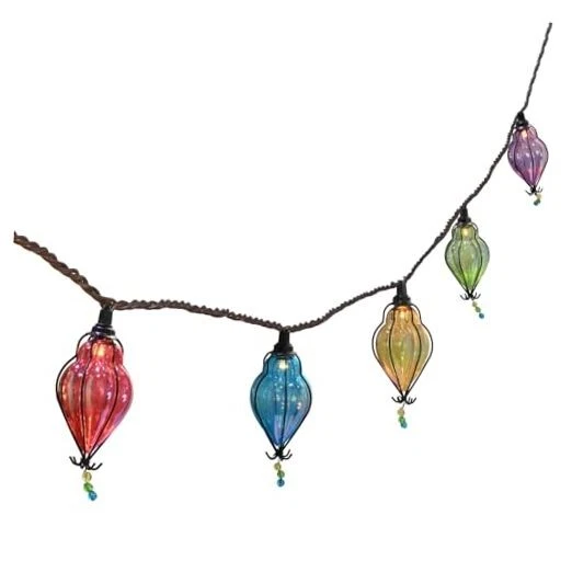 Flower String Lights, Decorative String Lights Plug in with 10 Multicolor
