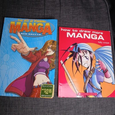 How to Draw More Manga- Kay Coope, The Art of Drawing Manga- Ben Krefta -Lot -TA