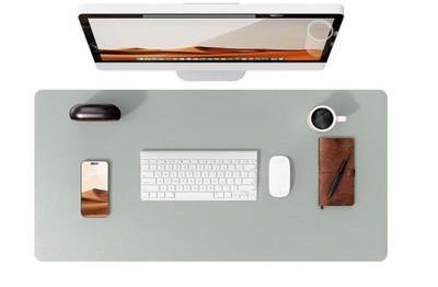 YSAGi Leather Desk Pad Protector, Office Desk Mat, Large Mouse Pad 31.5''x15.8''