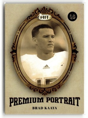 Brad Kaaya 2017 SAGE HIT Premium Portrait Miami Hurricanes #PP-BK
