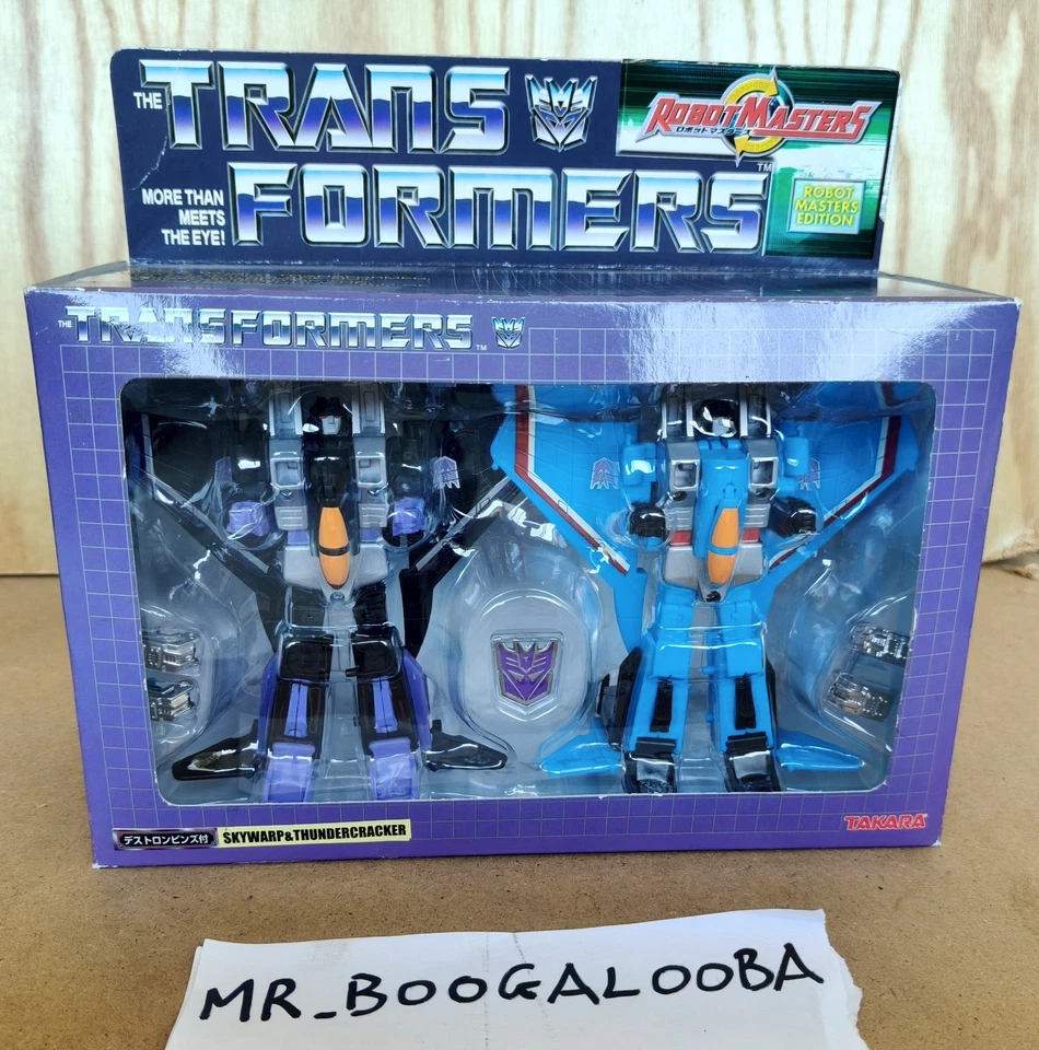 Transformers Takara 2005 Robot Masters G1 Skywarp & Thundercracker MISB RARE - Immagine 2 di 4