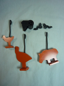 Steel Silhouette Targets for Pellet/BB Guns- & Gun Lock