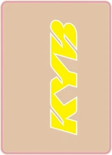 Dcor Upper Fork Decals KYB Yellow