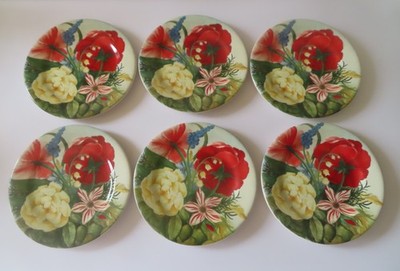 6 Gien Volupte 8 5/8'' Side / Salad Plates - Unused