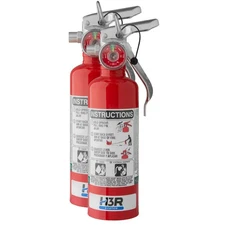Amerex A384T, 1.4lb Halotron I Extinguisher, Aluminum Valve, Bracket, 2 Pack
