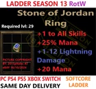 ✅PC PS4 PS5 XBOX SWITCH✅LADDER SOJ Stone Of Jordan DIABLO 2 RESURRECTED D2R ITEM