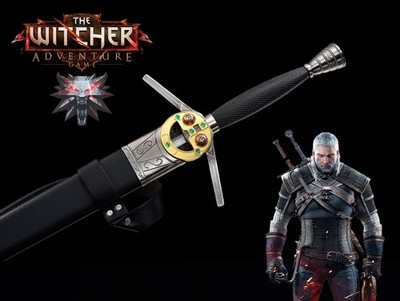  Geralt The Witcher Stainless Steel Sword Full Size Prop for Cosplay