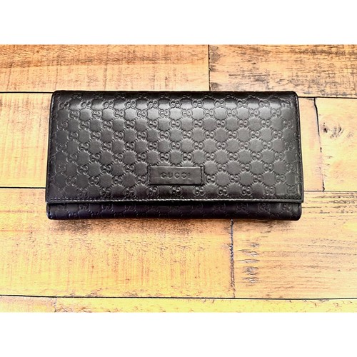 GUCCI Micro Guccissima Leather Continental Long Wallet With Box & COA - Picture 1 of 16