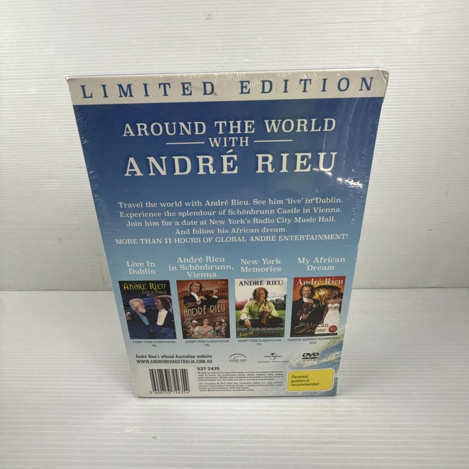 Around The World With Andre Rieu Limited Edition DVD Box Set New Sealed - Image 2 of 4