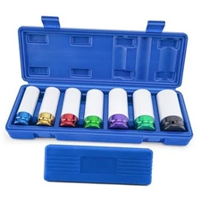 1/2" Drive Wheel Protector Impact Socket, Metric Impact Socket Tool Set, Large