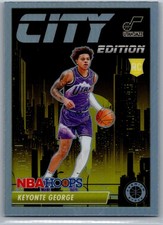 2023-24 Panini Premium Stock #16 Keyonte George City Edition Silver Prizm Jazz