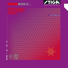 STIGA Asteria S Tension-Type Soft Back Rubber for Table Tennis Black Medium