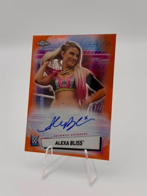 Alexa Bliss On-Card Auto /25 Orange - 2021 Topps Chrome WWE