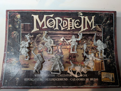 Mordheim Witch Hunter Box OVP + Wilhelm & Johann Blister + 2x Warhammer Quest