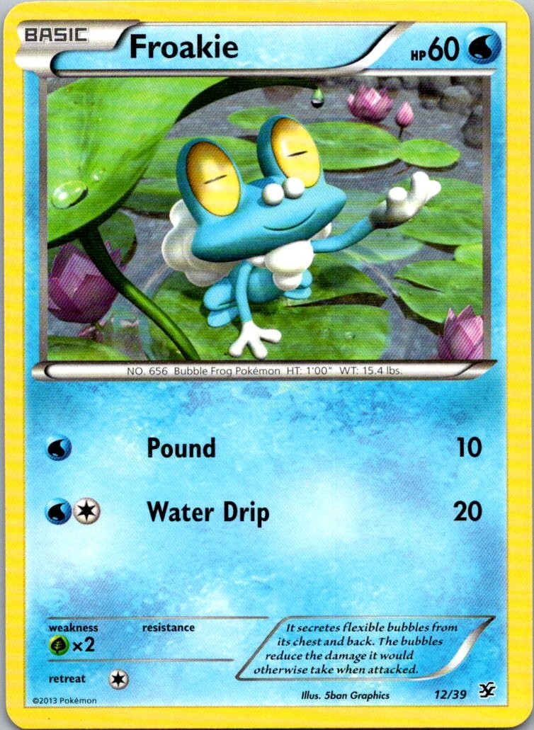 Froakie 12/39 Kalos Starter Set Pokemon Near Mint