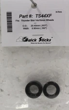 QuickSlicks TS44XF Silicone Tires 14x10mm Thunder Slot Aluminum Wheel 1/32 Part