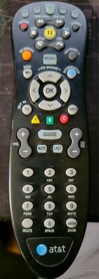 At&t Uverse S10-S1 S10-S2 S10-S3 S10-S4 U-Verse Universal Remote Control for ATT