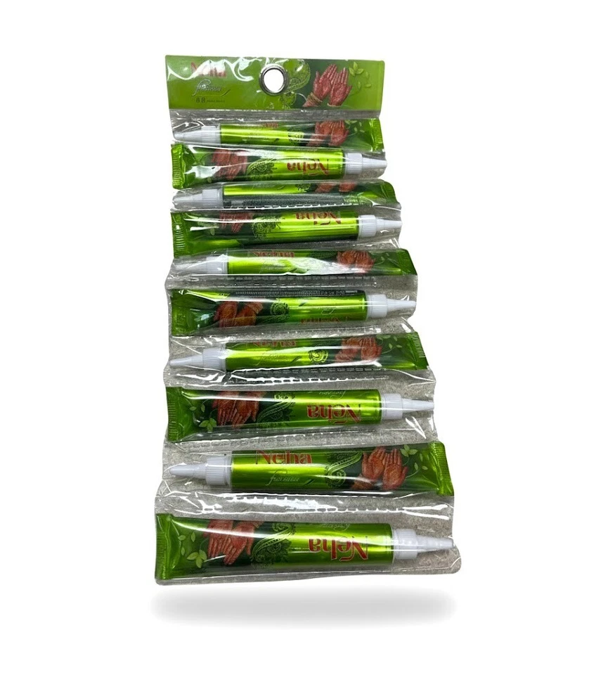 Cono Neha Herbal Mehandi - Tatuajes de belleza natural, arte, Mehndi 10 conos Foto 3 de 4