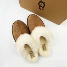UGG Women's Scuffette II Chestnut Suede Upper Slippers US 6-11 Shoes With Box