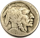 1927 D Buffalo Nickel Very Good 5 Cent US Coin - ST830