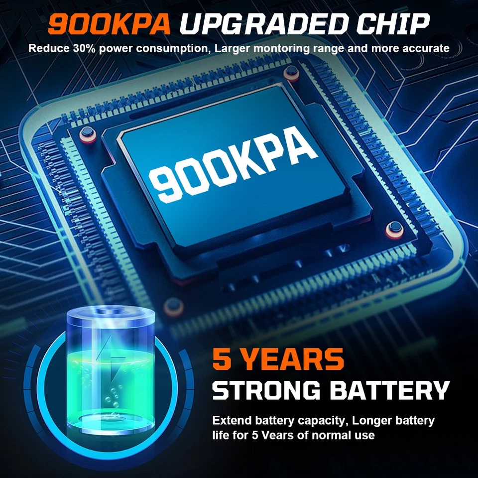 New Set of 4PCS OEM 42607-33021 TPMS Pre-programmed Tire Pressure Monitor Sensor - Image 3 of 4