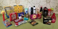 Lot 27 ZURU Mini Brands Grocery Miniatures Bundle Cart Shopping Baskets