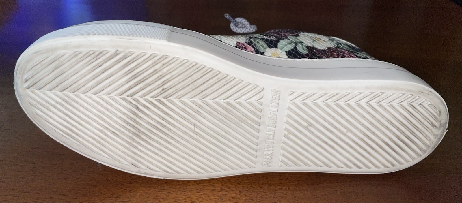 P448 Floral Python-Embossed Platform sneakers (Wo… - image 10