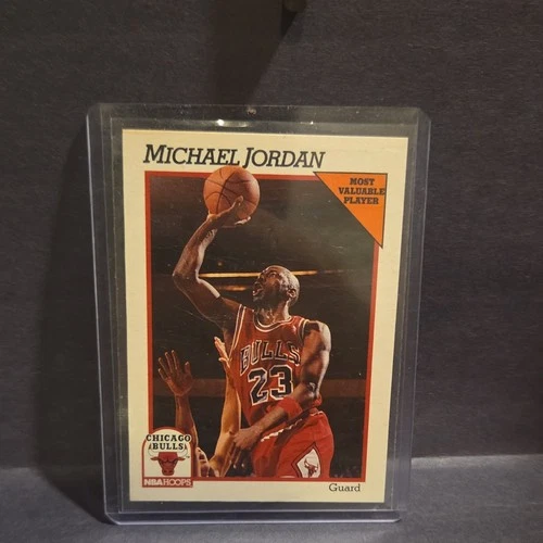 1991-92 NBA Hoops Michael Jordan #30 Most Valuable Player Chicago Bulls NBA Card