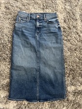 Ladies Mother Denim Skirt Size 27 Midi